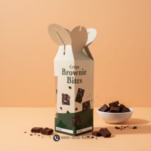 Foto Box Crispy Brownie - Percetakan Kemasan Box Makanan Surabaya Mas Kemas