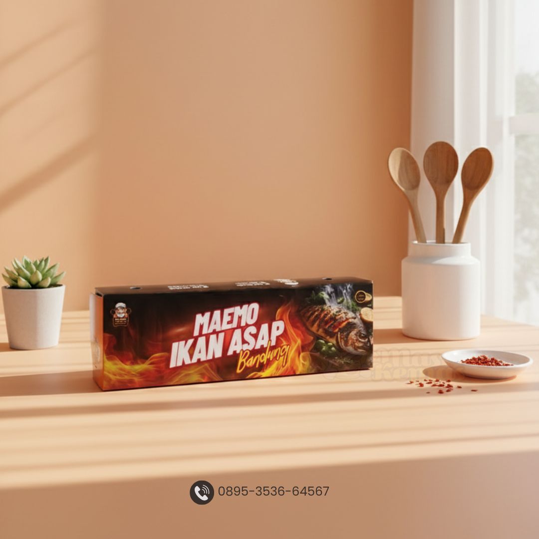 Foto Kemasan Ikan Asap - Percetakan Kemasan Box Makanan Surabaya Mas Kemas