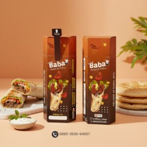 Foto Kemasan Kebab - Percetakan Kemasan Box Makanan Surabaya Mas Kemas