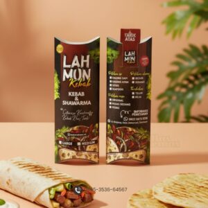 Foto Kemasan Kebab - Percetakan Kemasan Box Makanan Surabaya Mas Kemas