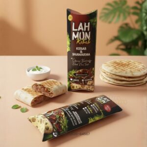 Foto Kemasan Kebab - Percetakan Kemasan Box Makanan Surabaya Mas Kemas