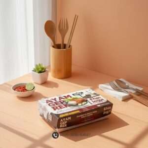 Foto Kemasan Ayam Geprek - Percetakan Kemasan Box Makanan Surabaya Mas Kemas