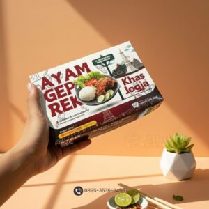 Foto Kemasan Ayam Geprek - Percetakan Kemasan Box Makanan Surabaya Mas Kemas
